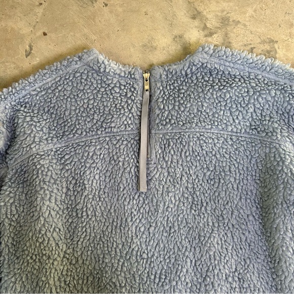 Lululemon Wool Whenever Chambray Blue Pullover Crew Size 8 - Picture 8 of 13